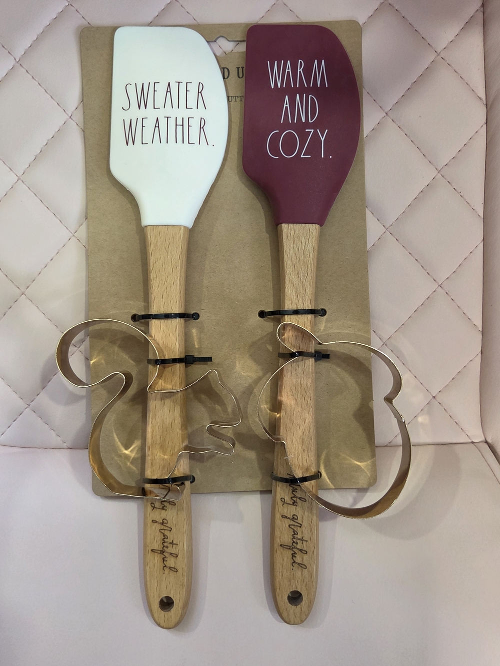 Sweater Weather & Warm and Cozy Silicone Spatula Set Rae Dunn Fall Baking